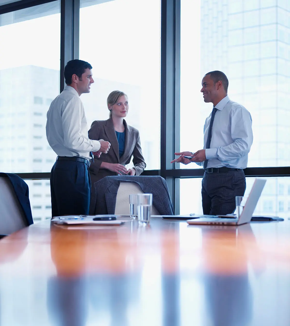 Business meeting in modern office